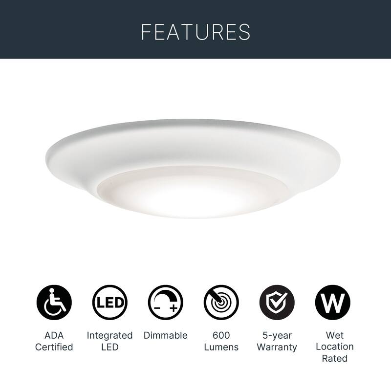 Kichler Lighting Downlight Gen I 3000K LED Flush Mount White