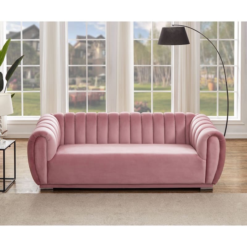 Kayley Luxury Velvet sofa love seat Standard Living Room Set