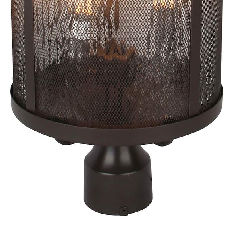 Jiven 3 Light Outdoor Post Lighting in Bronze finish