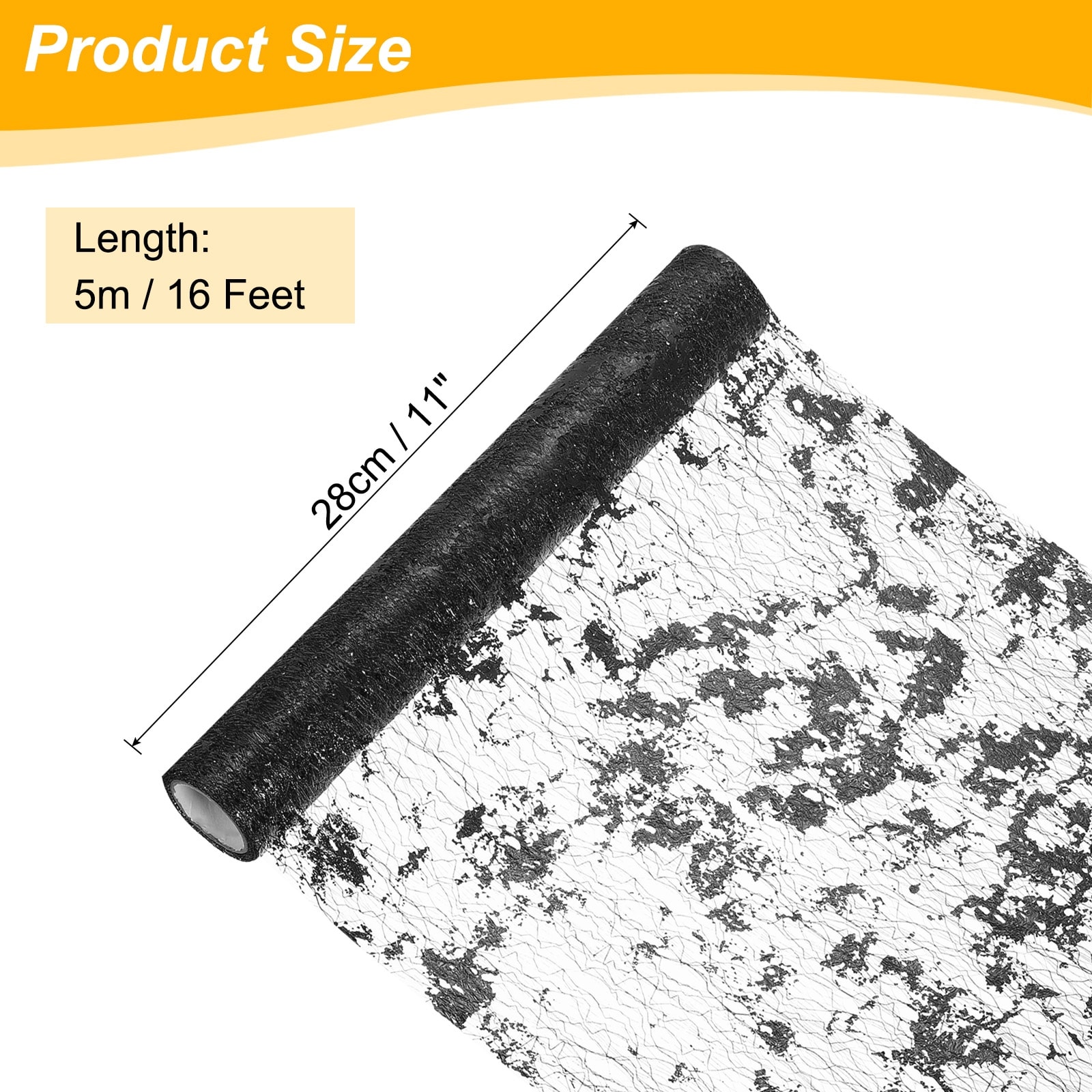 Table Runner, Sequin Gold Foil Thin Mesh Metallic Table Runner