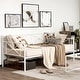 preview thumbnail 2 of 17, Costway Twin Metal Daybed Frame with Slats Classic Mattress Foundation