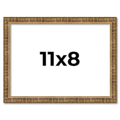 11x8 Frame Gold Solid Wood Picture Frame - Complete Modern Photo Frame