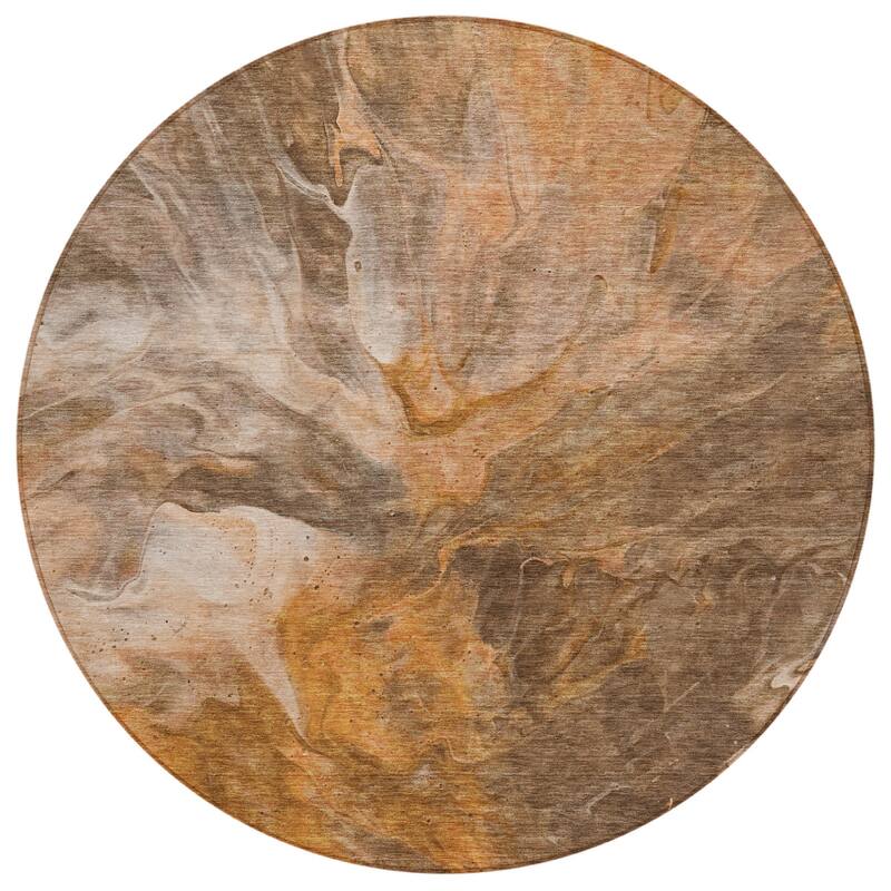 HomeRoots Abstract Transitional Rectangle Outdoor Rug