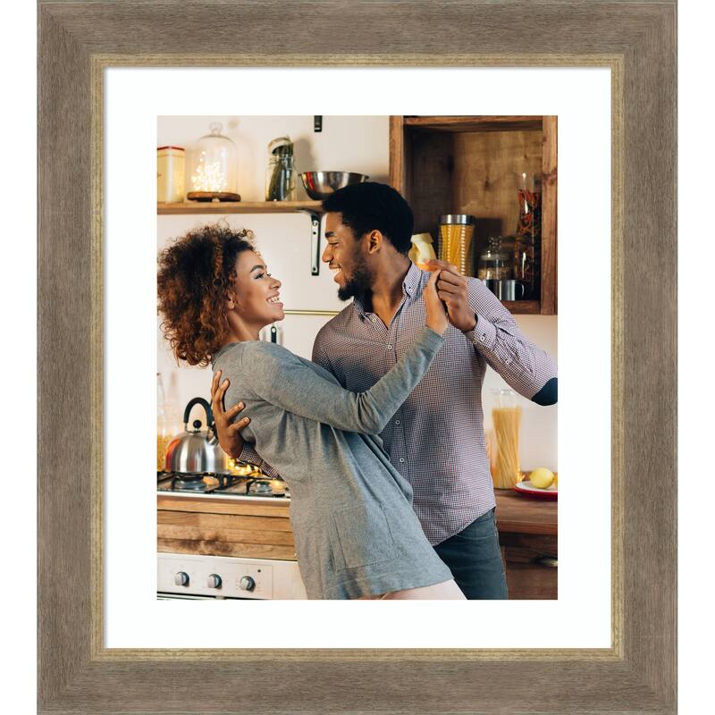 Driftwood Tan Picture Frame, Photo Frame - 20x24 Matted to 16x20