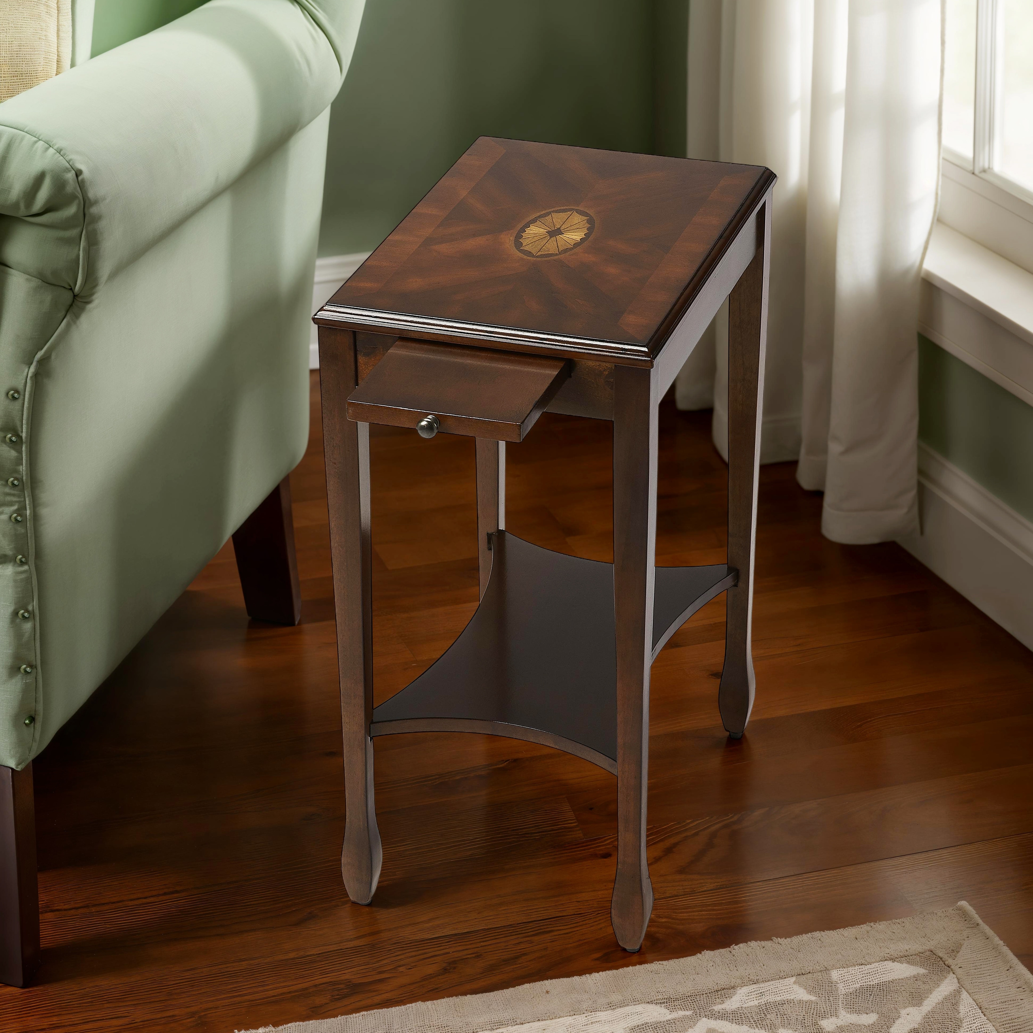 Butler Gilbert Plantation Cherry Rectangular Side Table - Dark Brown