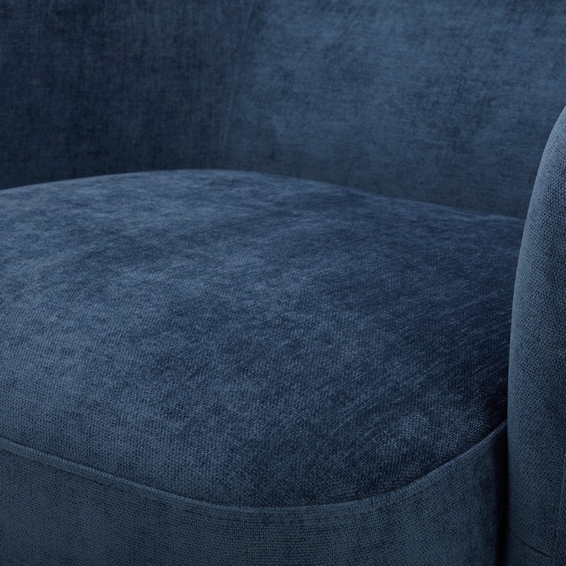 Spruce & Spring Ray Modern Swivel Accent Barrel Chairs