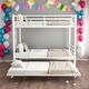 preview thumbnail 2 of 24, Kids and Baby Twin over Full Bunk Bed with Sturdy Metal and Safety Guardrail
