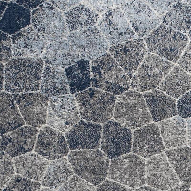 HomeRoots Cobblestone Contemporary Rectangle Area Rug - 36 in. x 27 in. x 0.4 in.
