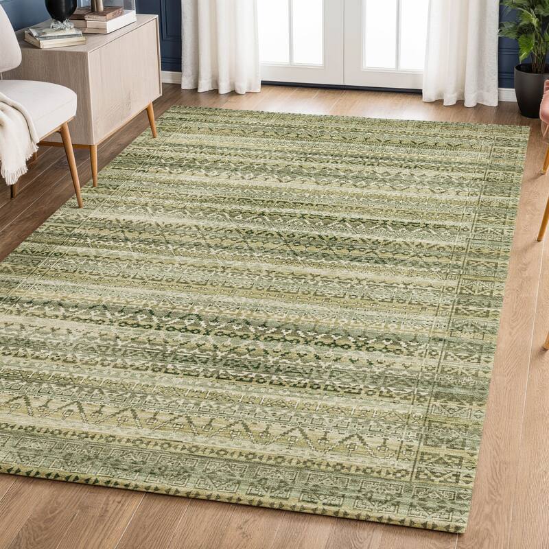 Premium Washable Super Soft Boho Stripes Mayfield Rug