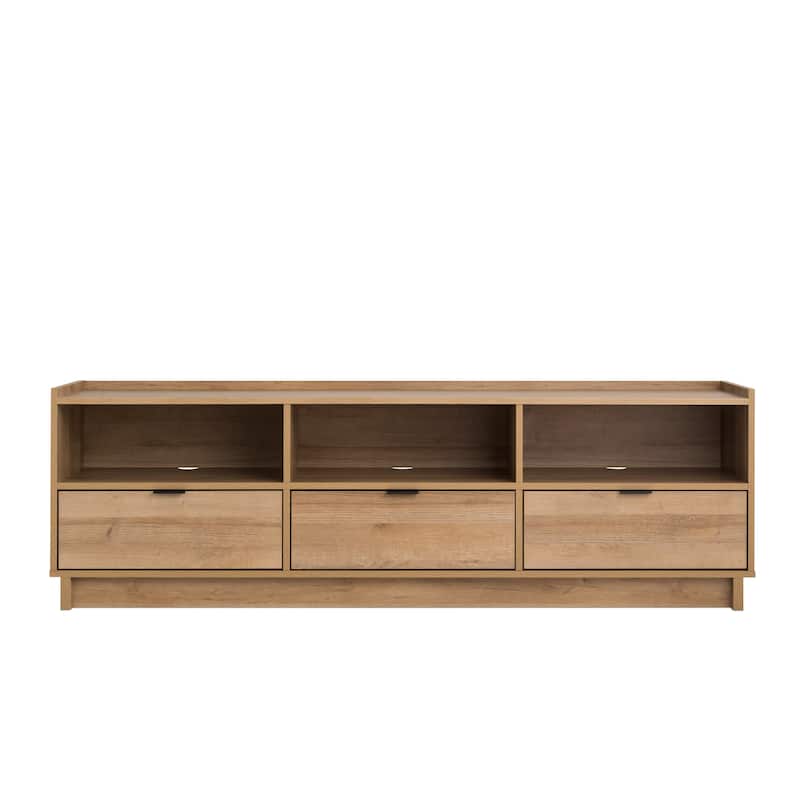 Prepac Simply Modern 70.25" W TV Stand for Living Room, Entertainment Room - 70.25" W x 22" H x 16" D
