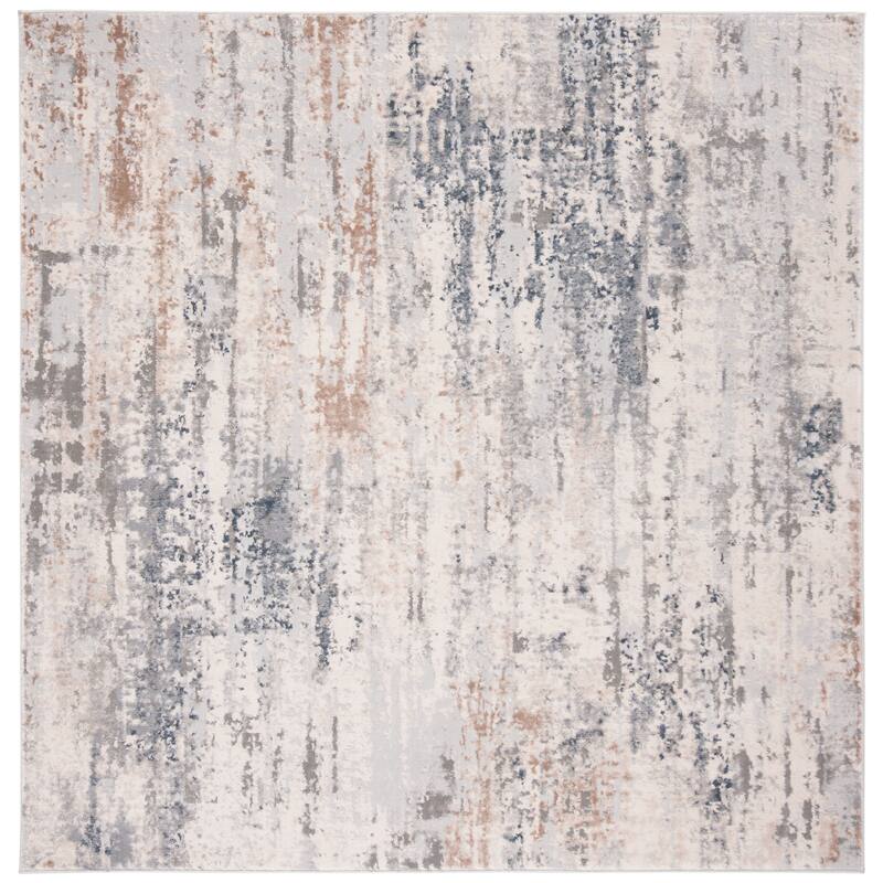 SAFAVIEH Invista Joleen Contemporary Rug - 6'7" Square - Cream/Grey