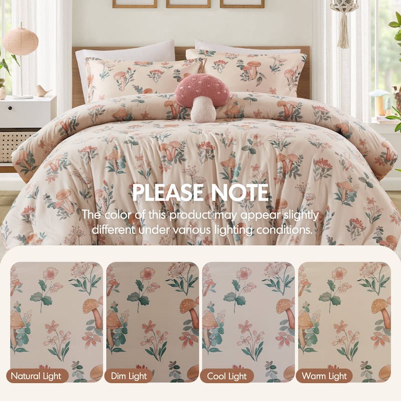 Intelligent Design Brynn Mushroom Garden Comforter Set