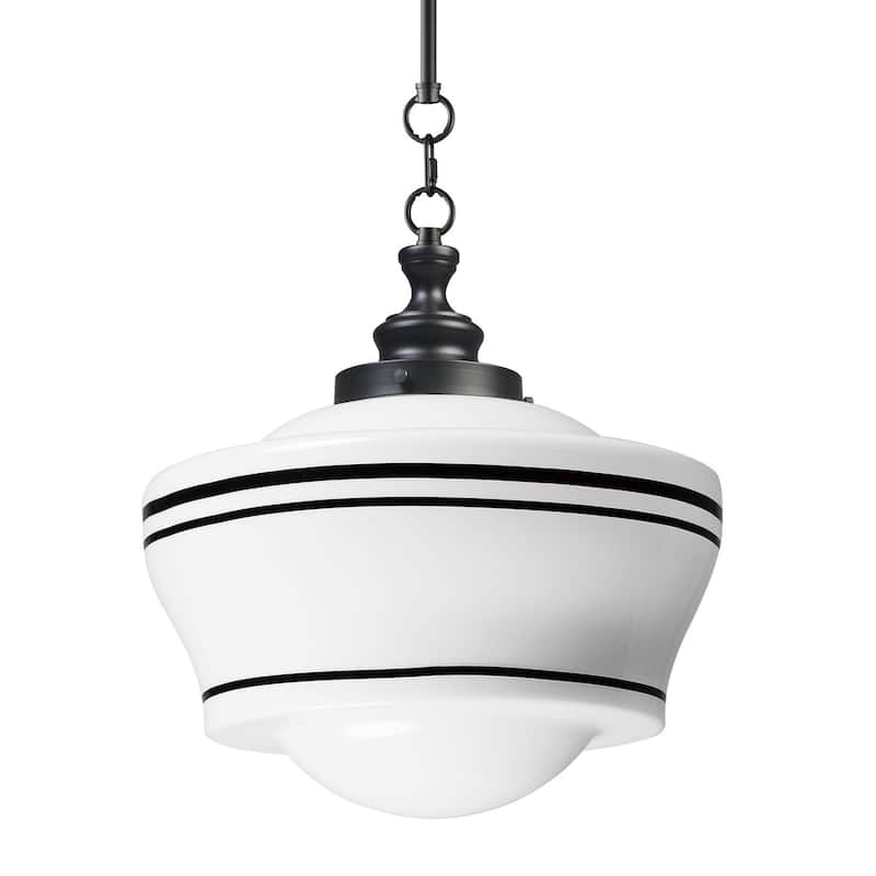 Maxim 21533WT Eureka 16" Wide 1 Light Pendant - Black
