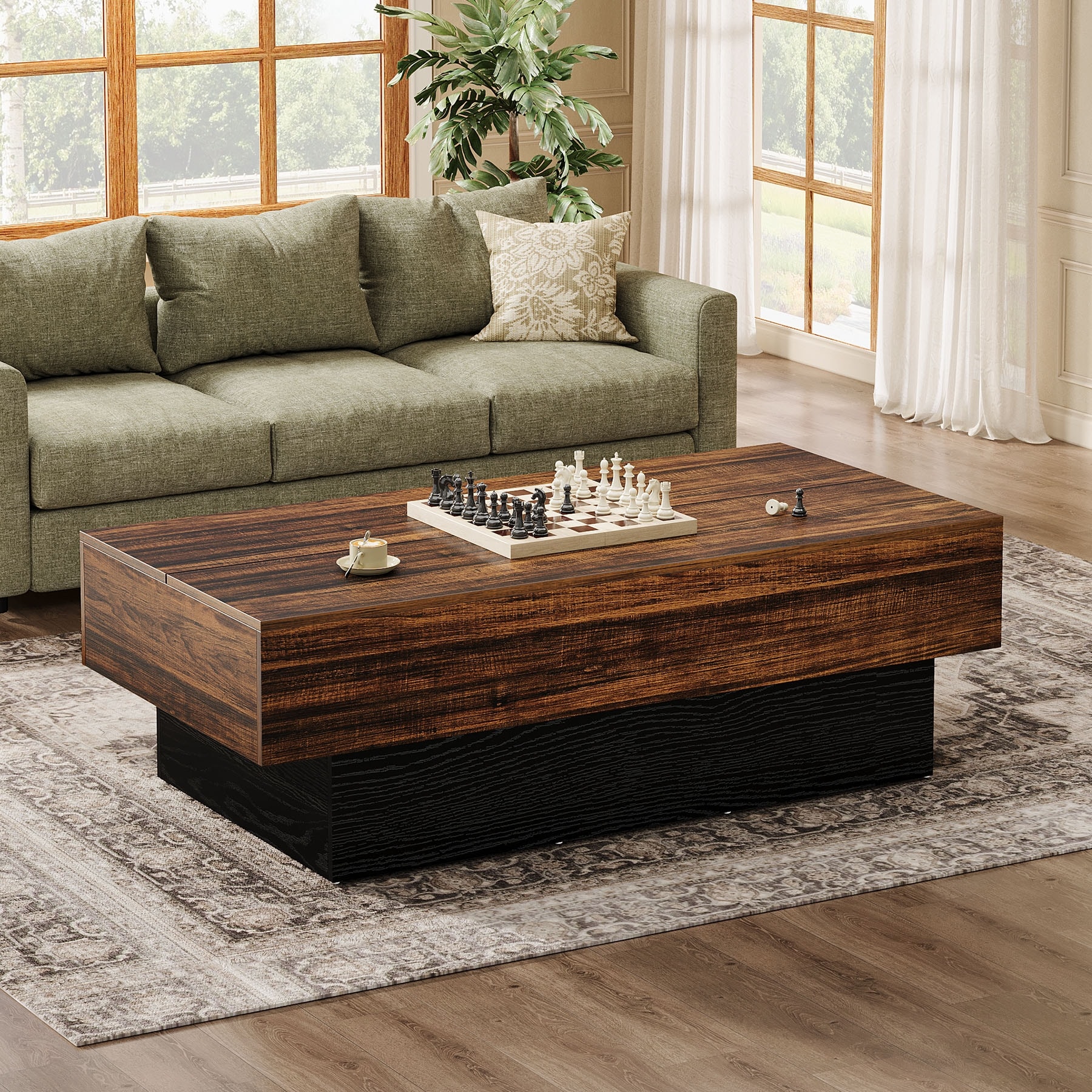 55-Inch-Wooden-Coffee-Tea-