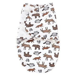 Hudson Baby Infant Boy Plush Faux Fur Swaddle Wrap, Animal Adventure, 0-3 Months - Animal Adventure - 0-3 Months