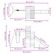 preview thumbnail 4 of 15, vidaXL Swing Set Outdoor Backyard Wooden Playground Equipment for Kids Age 3-8