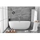 preview thumbnail 16 of 173, Adler Soaking Bathtub in Glossy White