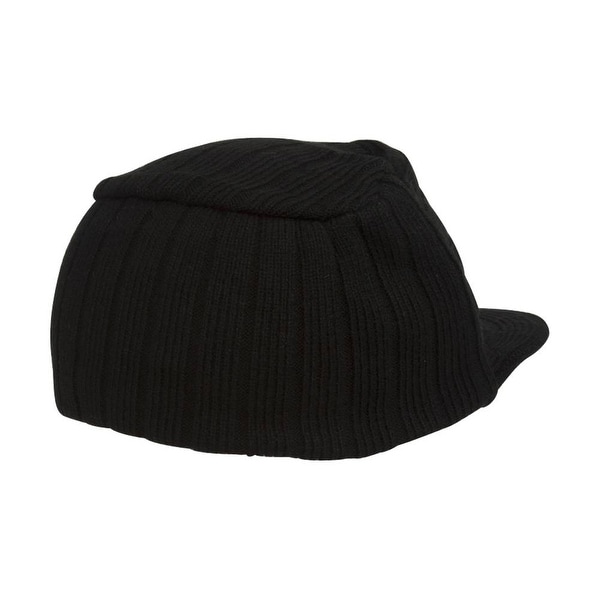 knit visor beanie hat
