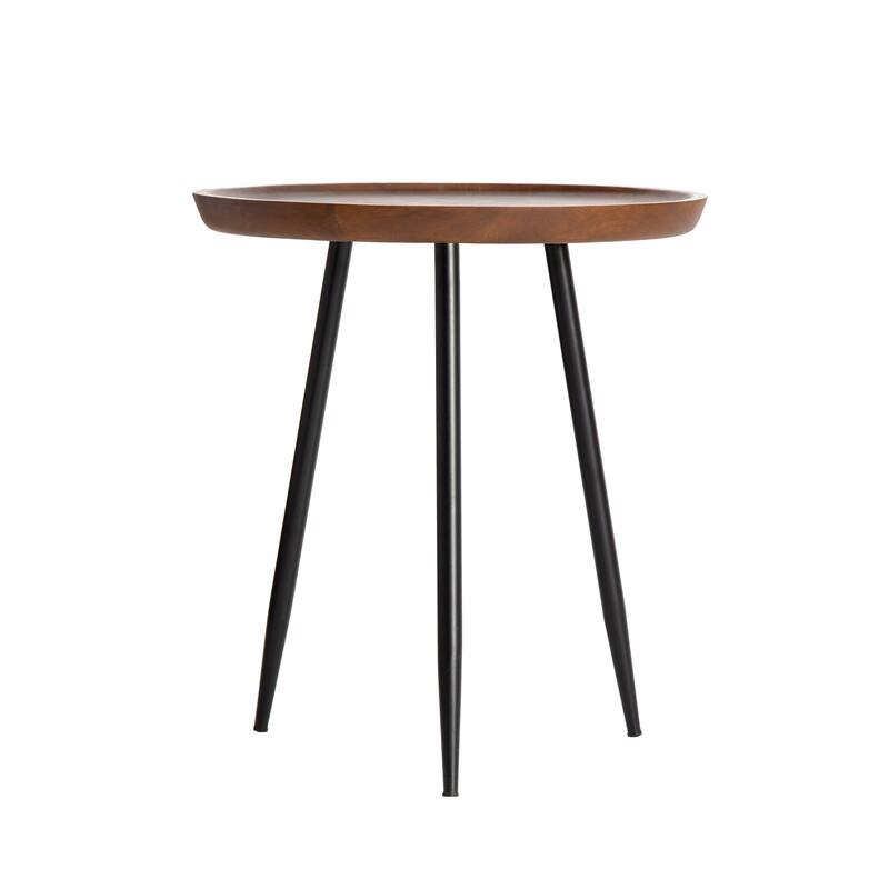 MH London Chervey Natural Mango Wood Living Room End Table