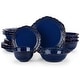 preview thumbnail 15 of 22, MALACASA GISELLE 16-Piece Stoneware Dinnerware Set, Service for 4