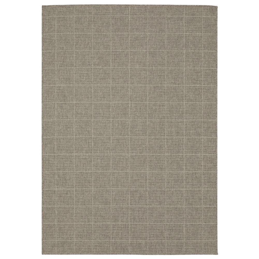 Style Haven Calayan Woven Gridwork Grey Ultimate Performance Area Rug~