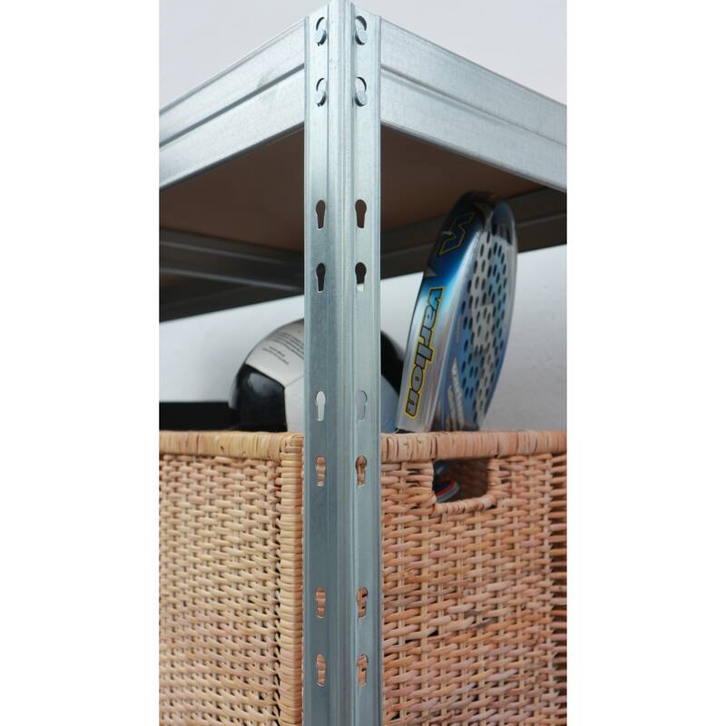 Ar Shelving Industrial DESIGN Shelving for Office, Home and Workshop - 35.4in.W x 16in.D x 71 in.H.