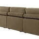 preview thumbnail 62 of 132, 118" W Corduroy L-shape Modular Sectional Sofa with Pillows