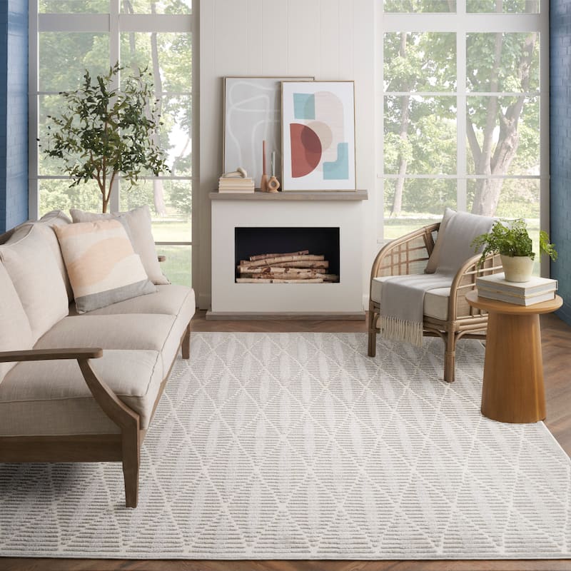 Nourison Casual Indoor only Diamond Area Rug