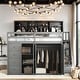 preview thumbnail 1 of 13, Full Size Wood Loft Bed with Storage Galore Grey