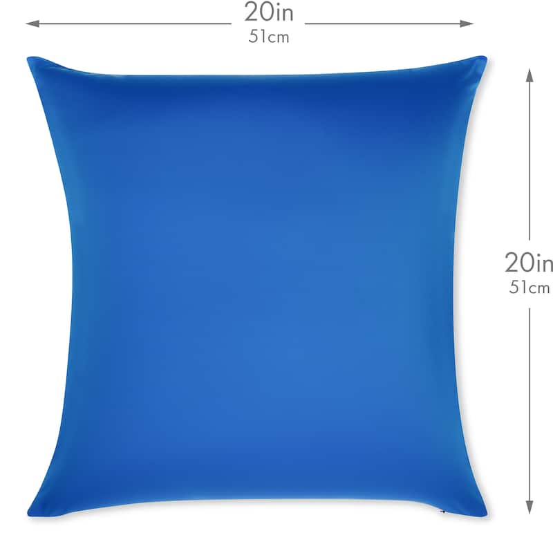 Throw Pillow Cozy Soft Microbead Yeal Blue: 1 Pc