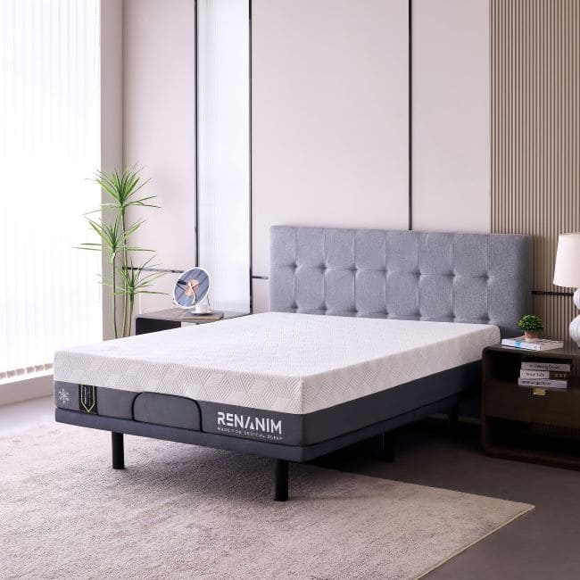 Renanim Hybrid Foam Mattress-in-a-Box, Cooler Sleep, Breathable, Supportive, Pressure Relief