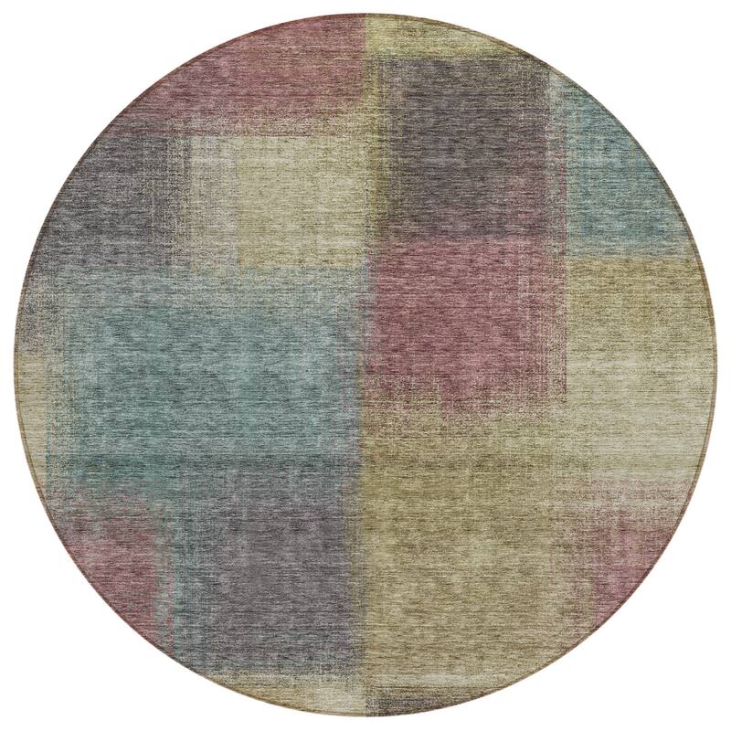 HomeRoots Abstract Transitional Rectangle Outdoor Rug