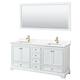Option White, Gold Trim, Giotto Quartz Top