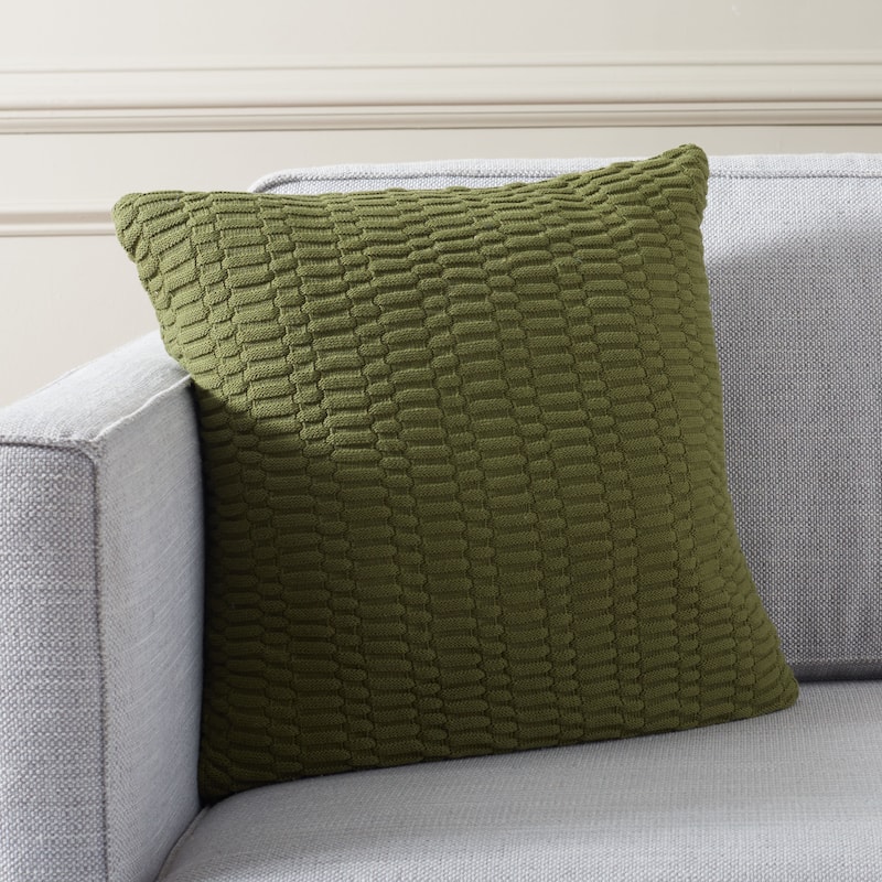 SAFAVIEH Home Mari 18-inch Decorative Pillow - Moss Green