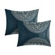 preview thumbnail 14 of 16, Chic Home 13-Piece Adana Teal Bed in a Bag Comforter Set