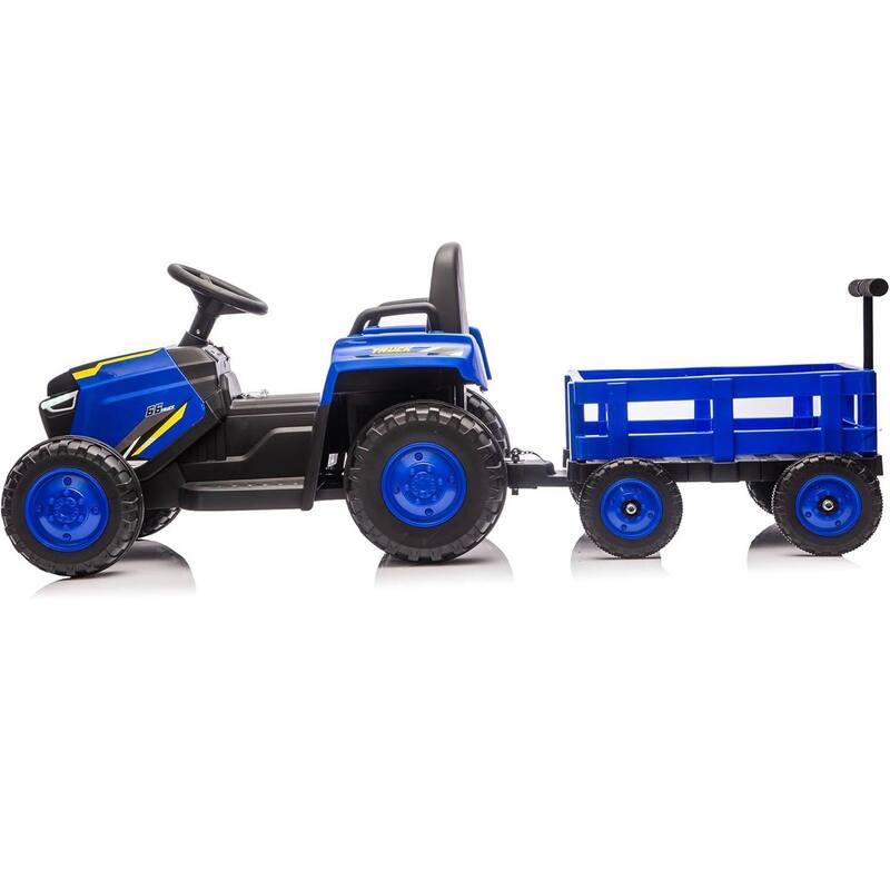 12V Electric Toddlers Ride on Tractor Toy with Detachable Garden Cart for Kids Best Gifts