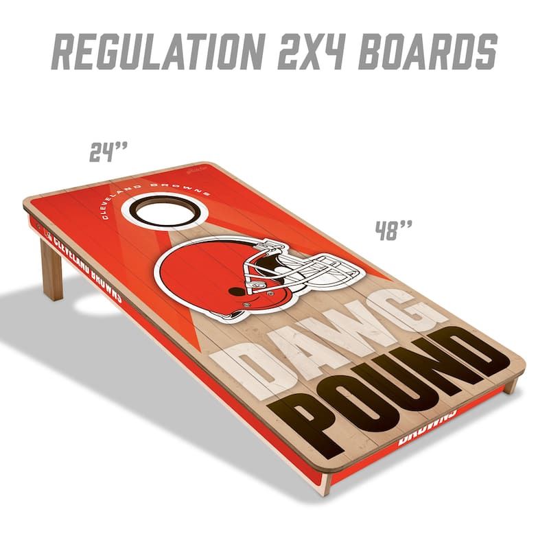 Cleveland Browns NFL 2x4 Professional Cornhole Board Set