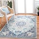 SAFAVIEH Madison Diederike Boho Medallion Distressed Rug - 9' x 12' - Teal/Navy