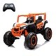 preview thumbnail 2 of 26, 24V 2seater Side by Side 4x4 Ride on Off-Road Truck with Parent Remote Control and two safety belts Orange