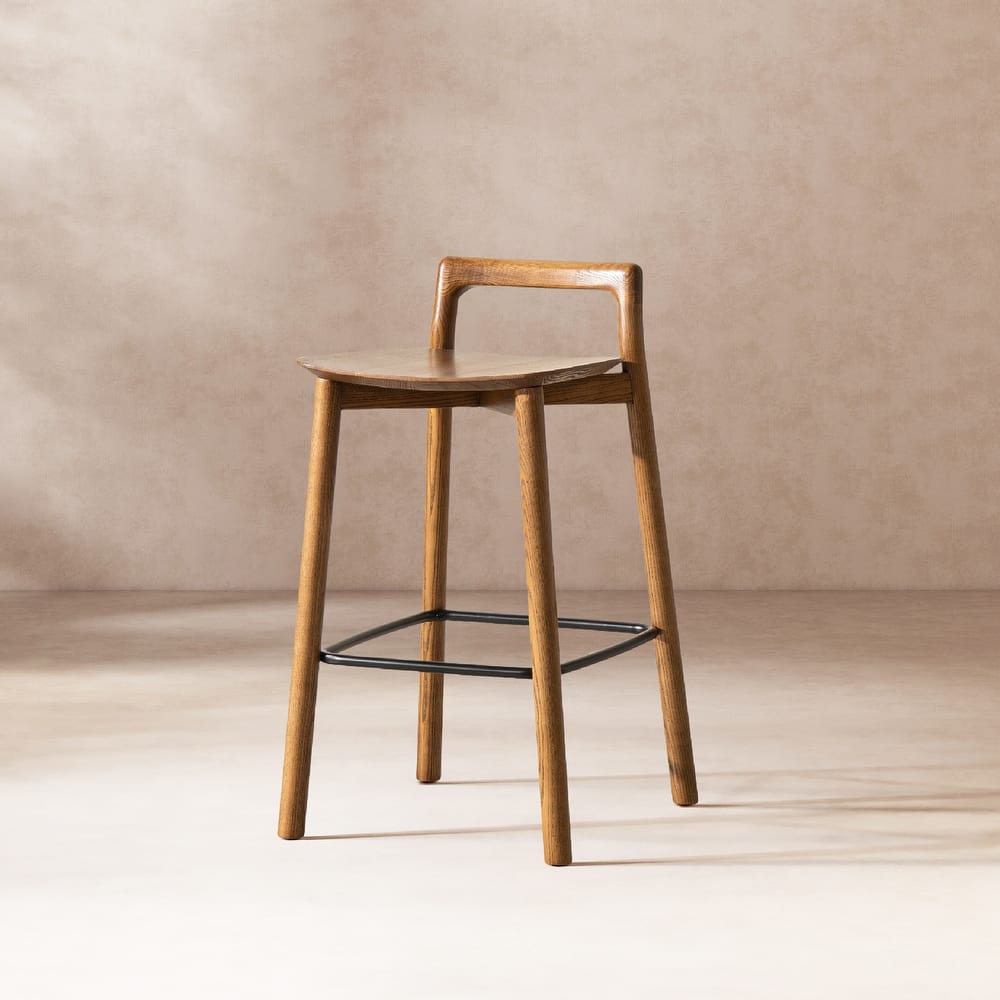 Sven 26.5" Minimalist Low Back Counter Stool
