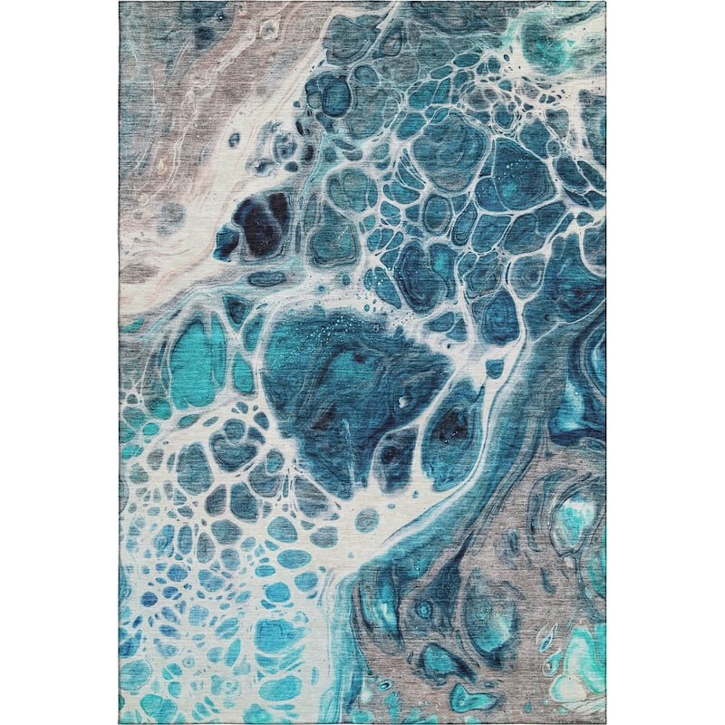 Premium Washable Super Soft Abstract Ink Mayfield Rug