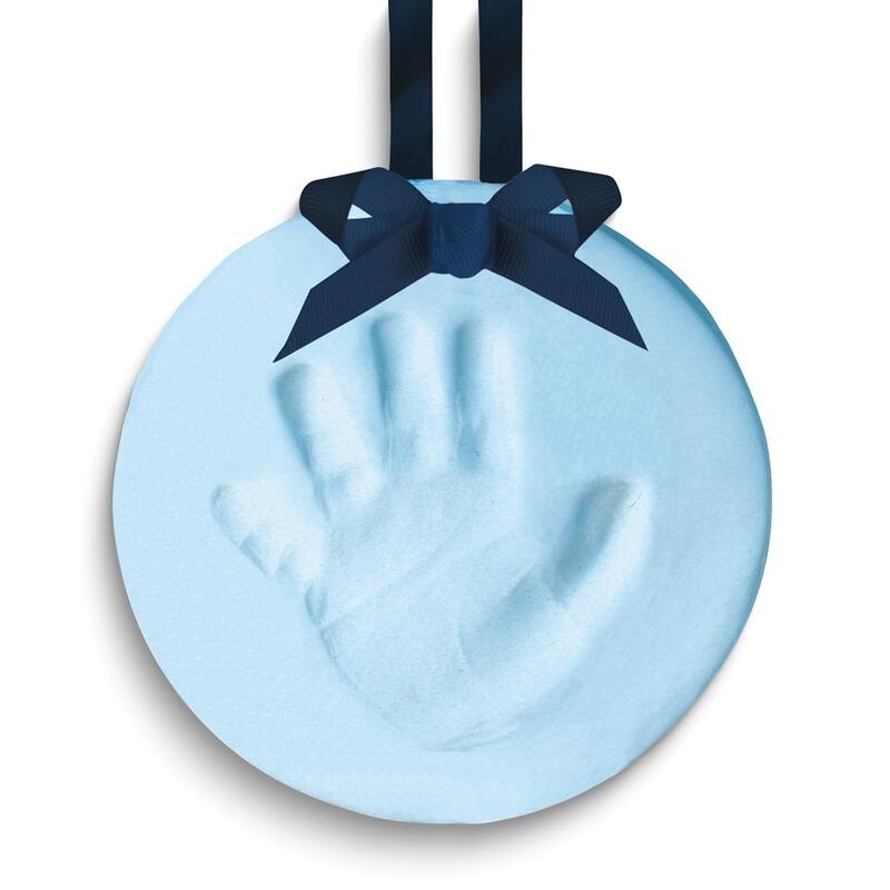 Curata Blue Babyprints Keepsake Blue 6" Ornament with Clay Tools and Instructions