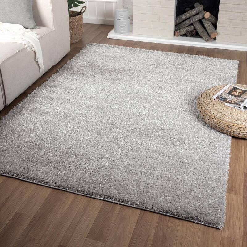 Luxe Weavers Shag Solid Area Rug for Living Rooms