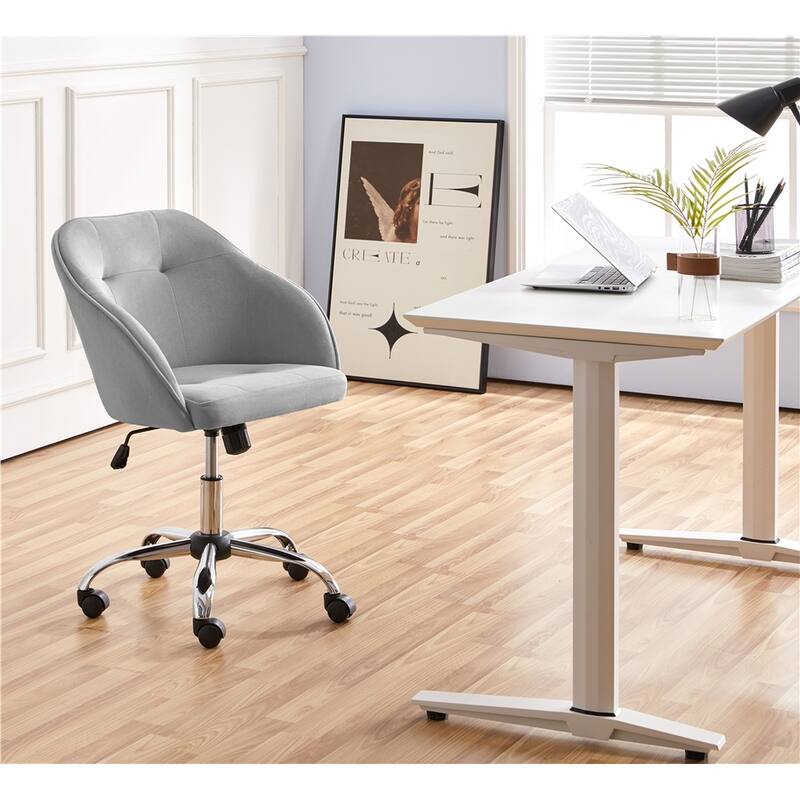 Yaheetech Desk Chair for Home Office, Height Adjustable 360°Swivel Computer Chair
