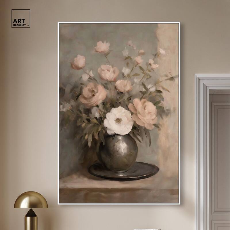 Porcelain Pink Canvas by Art Remedy