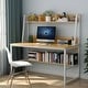 preview thumbnail 33 of 39, 47" Computer Desk with Hutch and Bookshelf