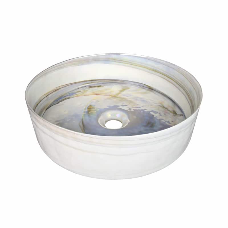 Positano Handmade Murano Glass Bathroom Sink - 16x16x4.5