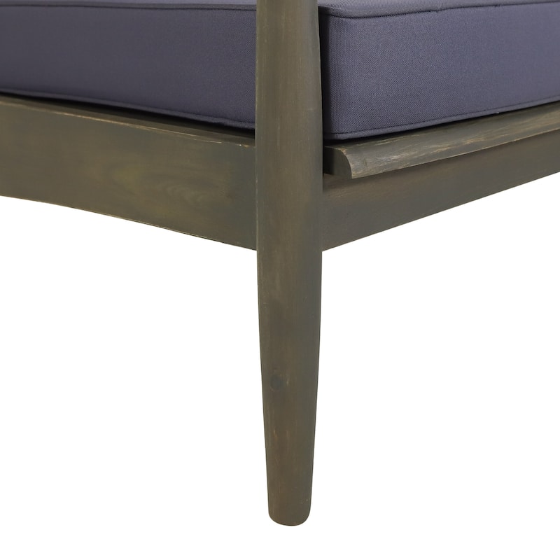 Willowbrook Acacia Wood Outdoor Club Chair by Christopher Knight Home