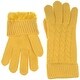preview thumbnail 20 of 54, Women's Winter Classic Cable Ultra Warm Plush Fleece Lined Knit Gloves