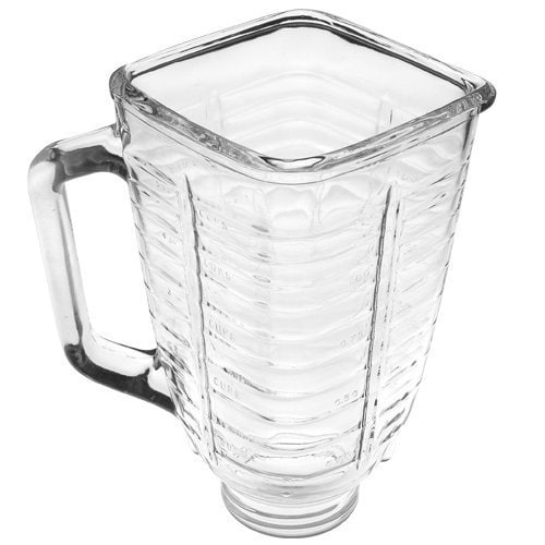 Brentwood 42 oz. Black Blender Glass Jar Replacement 6-Piece Set